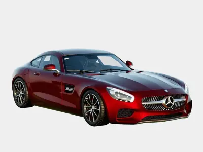 Mercedes-AMG GT S 2016 Low-poly 3D model