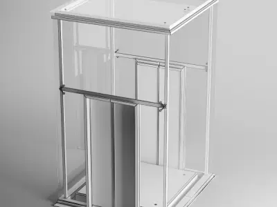Glass Elevator 3D model