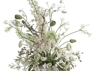 Flower In Vase 93 3D model