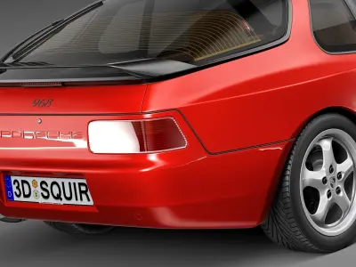 Porsche 968 1991-1995 3D model