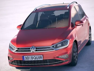 Volkswagen Golf Sportsvan 2018 3D model
