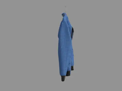 Fashion Jacket Blue 3D model