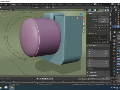  camera modeling blender training project 3D model