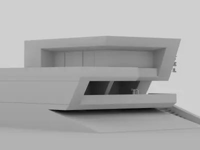 Modern Villa Hotel House 3D model
