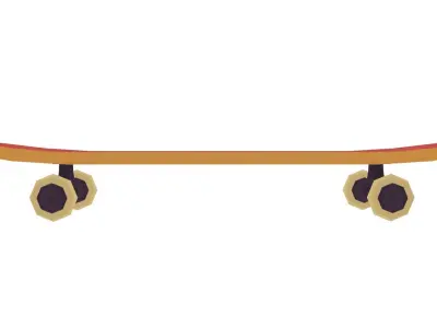 Skateboard - Hand Painted 3D model