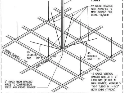 Ceiling Revit Model Shop Drawing Full Details 3D model