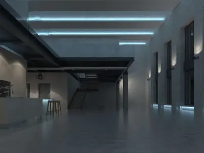 Luxury Loft Apartment 2 3D model