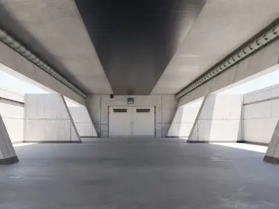 Car Lighting Scene 3D Blender File Textured FBX File 3D model