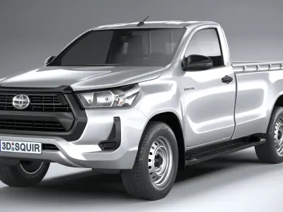 Toyota Hilux Regular Cab 2021 3D model