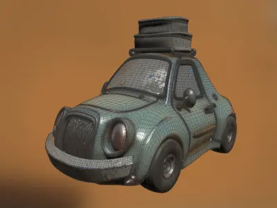 Cartoon Car Classic 3D model