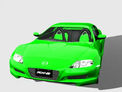 Mazda-RX8 mazda sports car 3D model