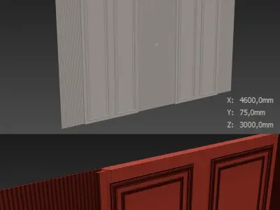 Decorative V44 Wall Panels 3D model