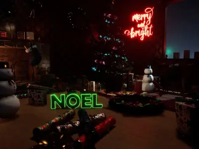 CR SERIES - Christmas Interior For Unreal Low-poly 3D model