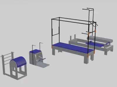 Pilates Collection machine with frame 3D model