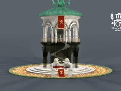 Roman Island Tower 3D model