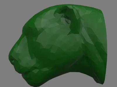tiger head 3D print model shop