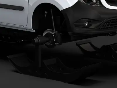 Mercedes Benz Citan Van Ski 2018 3D model