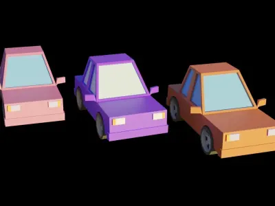 bulding store full set 02 Low-poly 3D model