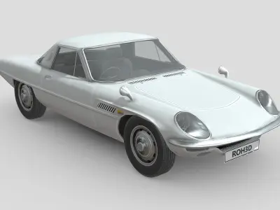 Mazda Cosmo 1967 Low-poly 3D model