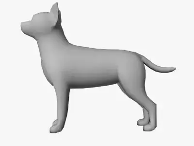 Low Poly Chihuahua Low-poly 3D model