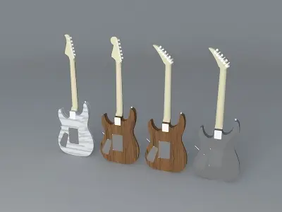 Kramer focus 6000 guitar Free 3D model