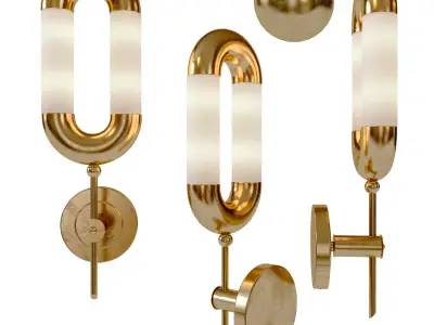 U-shaped wall light 3D model