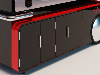 Food Cart Model 3D model