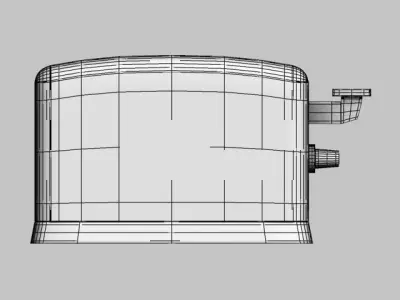 toaster car charger Low-poly 3D model