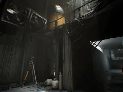 Modular Brutalist Levelscapes - Unreal Engine 5 Low-poly 3D model