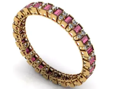 ruby zircon bngles 3D print model