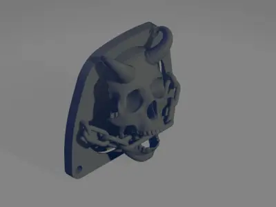 Speaker enclosure for Harley Davidson front lowers - horned 3D print model