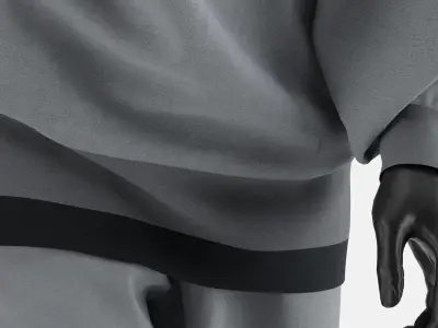 Sport Clothes Couple Set 01 3D model