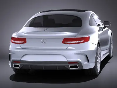 Mercedes-Benz S-Class Coupe 2017 VRAY 3D model
