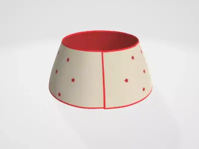 Christmas Tree Collar Low-poly 3D model