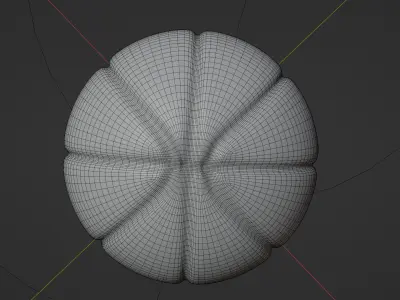 Procedural Basketball mulit-color optional Low-poly 3D model