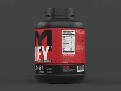 Protein Powder 3D model