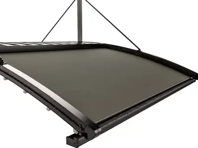 Motorized Pergola 6a worn steel 3D model