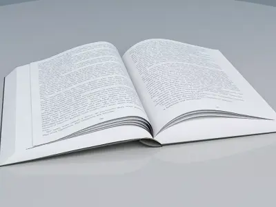 Open Book 3D model