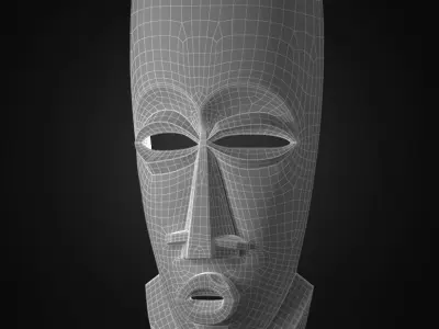 African Mask 3D model