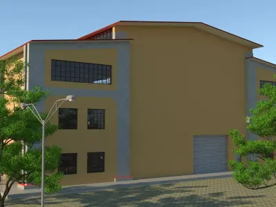 factory design 3D model buy