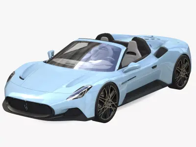 Maserati MC20 Cielo 2024 Low-poly 3D model