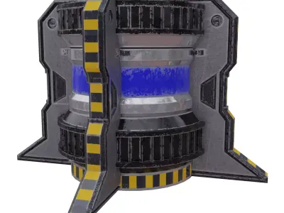Spaceship Fuel Barrel 3D model