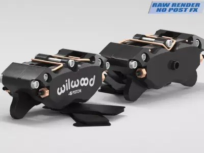 Brake Caliper Wilwood Low-poly 3D model