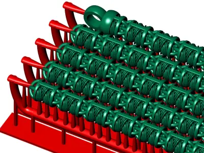 5mm STRICK TYPE Luxury Textured Chain Detailed 3D Model  3D print model