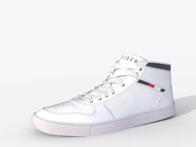 3D model of Tomy  hilfiger shoes pbr 3d Low-poly 3D model