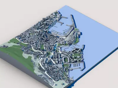 Monte Carlo Monaco  3D model