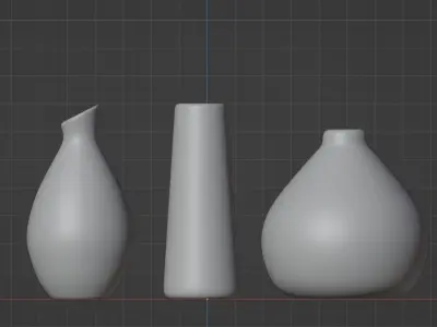Marble Vases 3D model