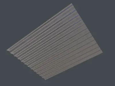 Roofing Sheet 3D Model Low-poly 3D model