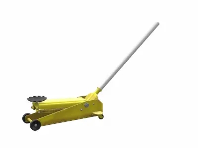 Industrial Car Jack  Low-poly 3D model