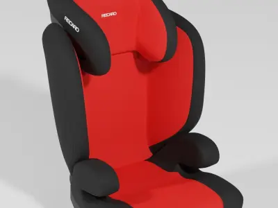 Recaro Monza Evo Seatfix  car seats collection for infant S Low-poly 3D model